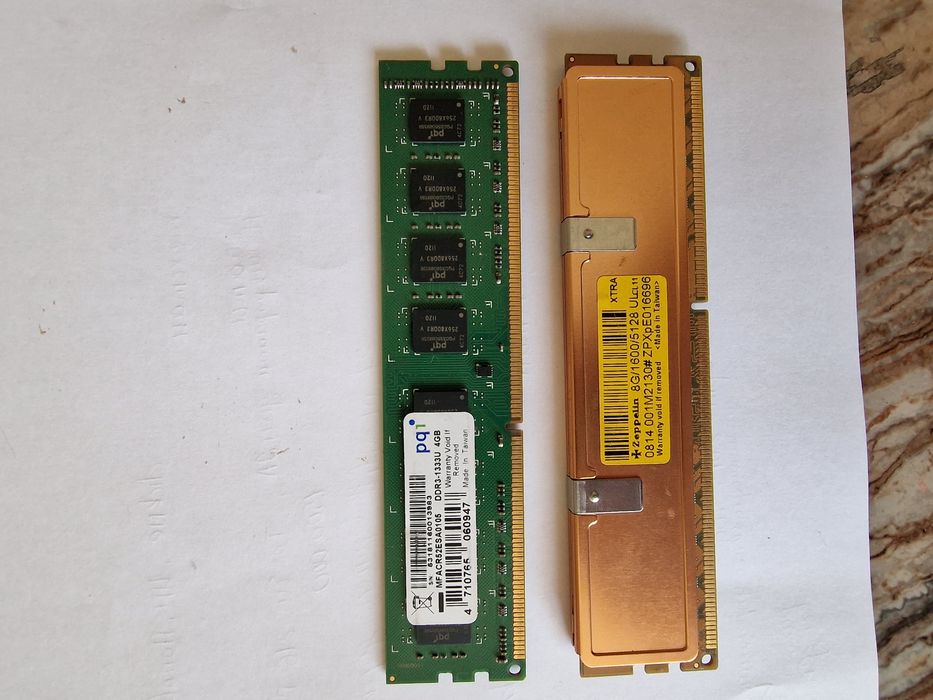 Продам Озу Zeppelin Ddr3 4gb 8 gb