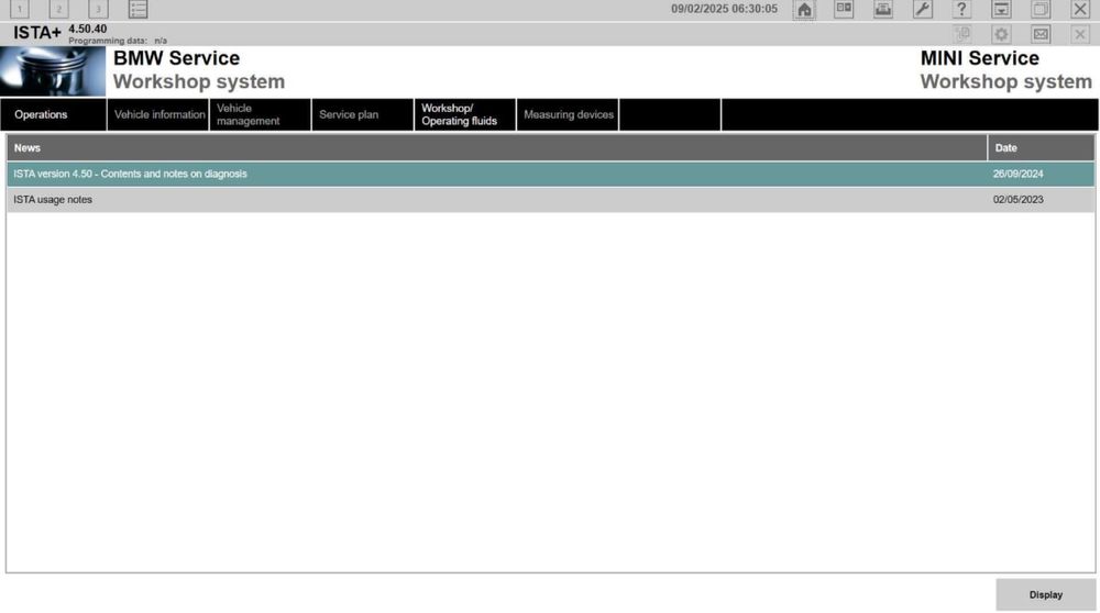 Tester/Diagnoza dedicata BMW/MINI Ista/Inpa+Laptop Lenovo L490 cu i5