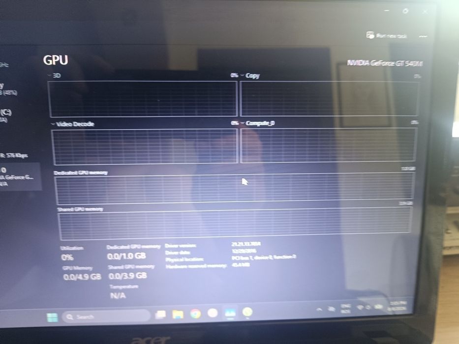 Acer Aspire I5 placa video 1 Gb
