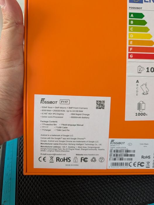 Fossibot F117, 8/256 GB, Nou, 2 ani garanție