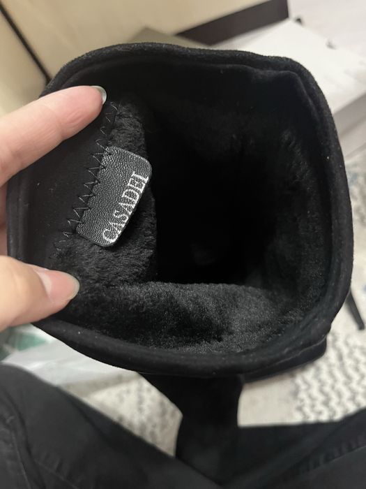 Замшевые сапоги 3000тг