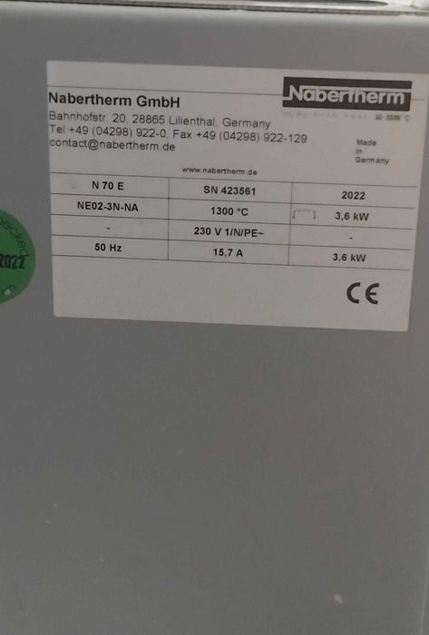 Cuptor Nabertherm N70 E.