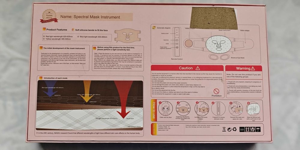 LED маска за лице - Spectral Mask Instrument - Anty Age
