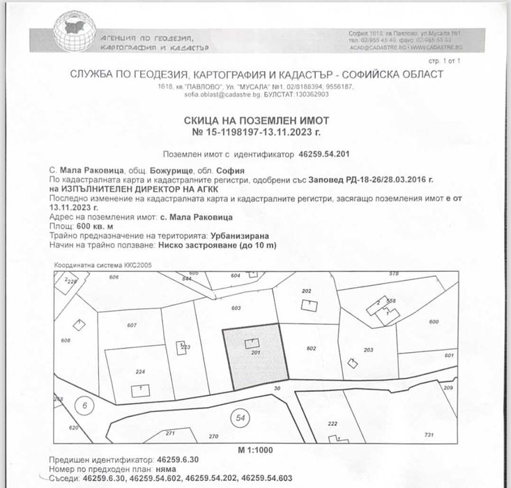 Продава се Парцел в София, Люлин 7 - 600 кв.м за 59 €/кв.м - Снимка #1