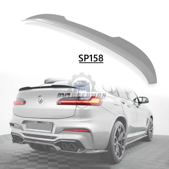 Спойлер за BMW X4 G02 на багажник (2019+), черен гланц БМВ Х4 Г02