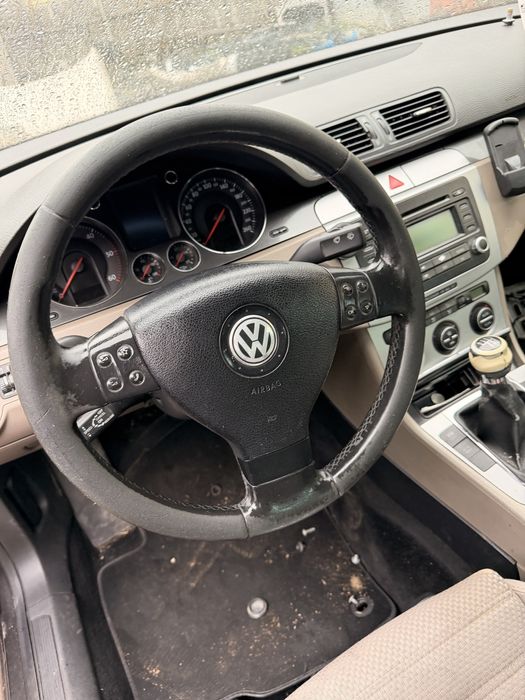Volan cu comenzi,calculator si spira pentru vw passat b6 golf 5 touran