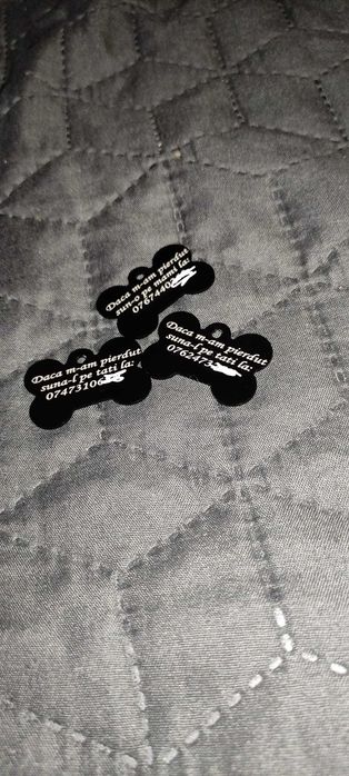 Medalion in forma de os pentru cățel