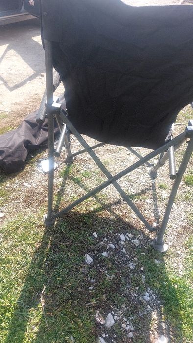 Къмпинг стол  черен