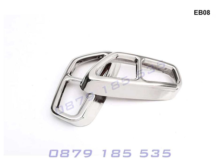 Двойни стикери накрайници BMW 5 G30 G31 лепенки ауспуси бмв 5 г30