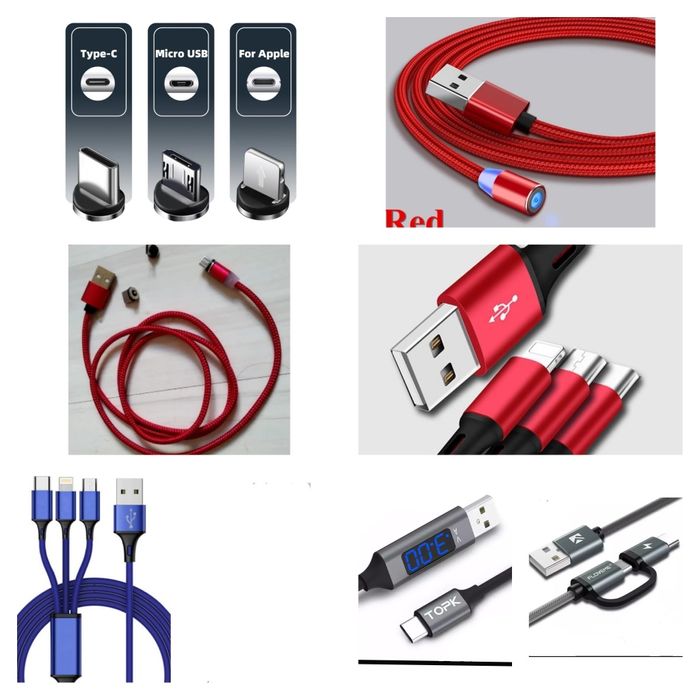 Micro USB, C, Iphone переходник- адаптер, зарядный кабель