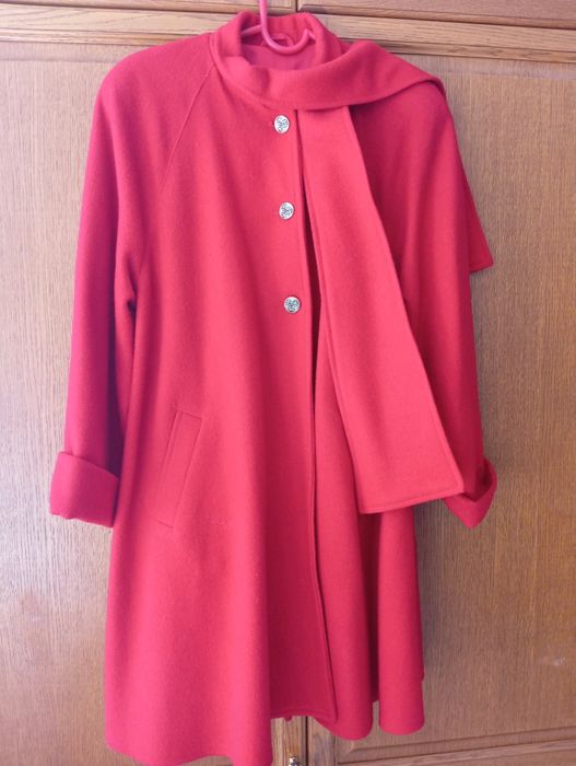 Дамско вълнено палто-манто
