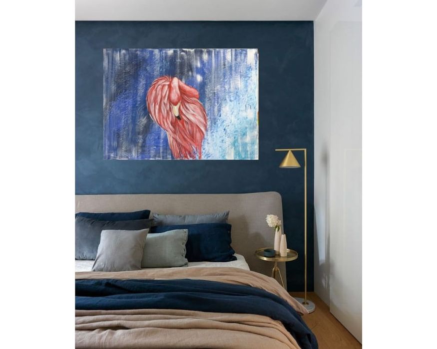 Tablou pictat manual artă contemporană