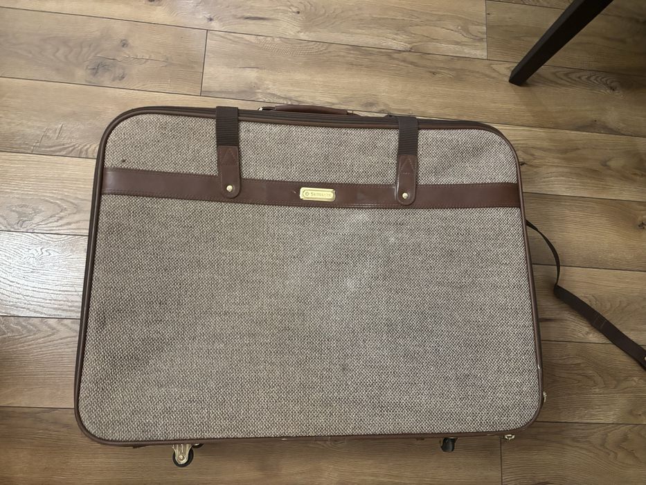 Set Troler / geamantan Vintage Samsonite 4 Set 2100 Tweed Bermuda Sand