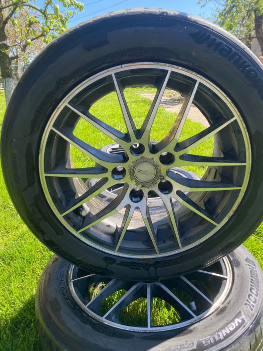 Set 4 anvelope vară + jante aliaj 205/55/R16 Hankook – stare foarte bună
