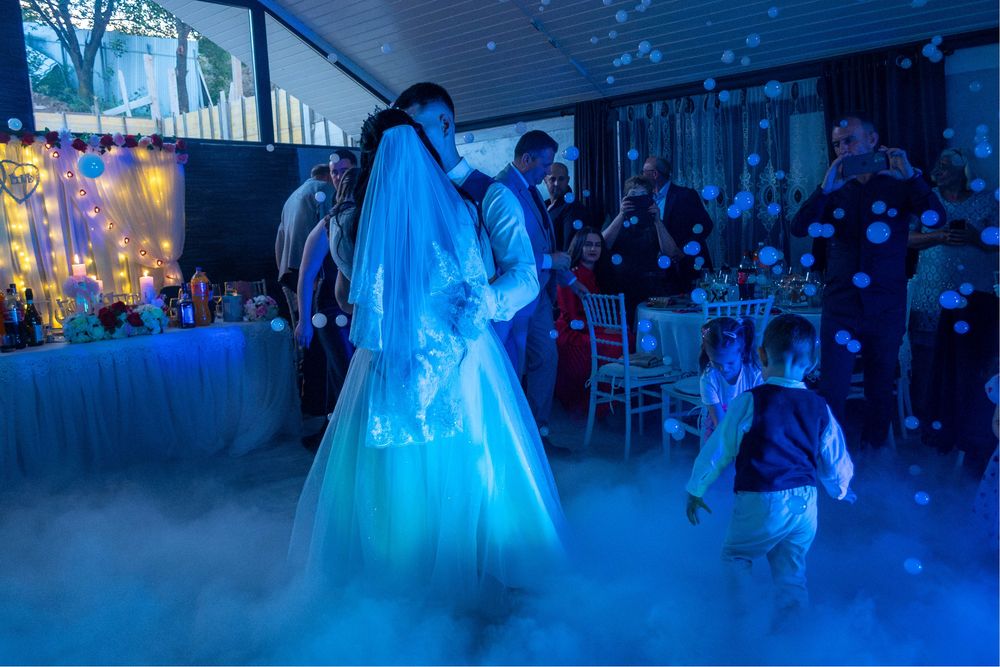 Fum greu si baloane de sapun cu fum