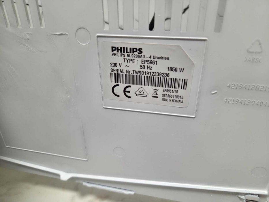 Espressor Automat Philips EP5961 Aparat Cafea Boabe Saeco Incanto Alb
