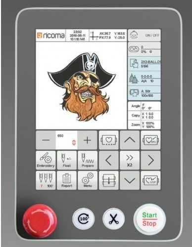 Промышленная четырехголовочная (12 цветная) вышивальная машина MT-1204