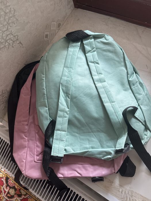 Янги коллекция рюкзаклар — мятный, қора, пушти. detskiy sumka, рюкзак