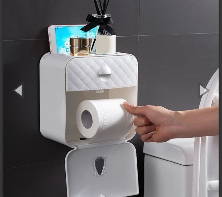 Поставка органайзер за тоалетна хартия с чекмедже