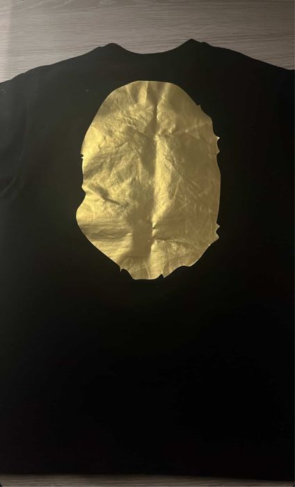 Bape gold print тениска