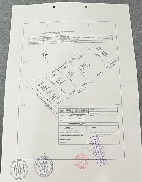 Vand teren intravilan la intrare in Malu Mare 300mp