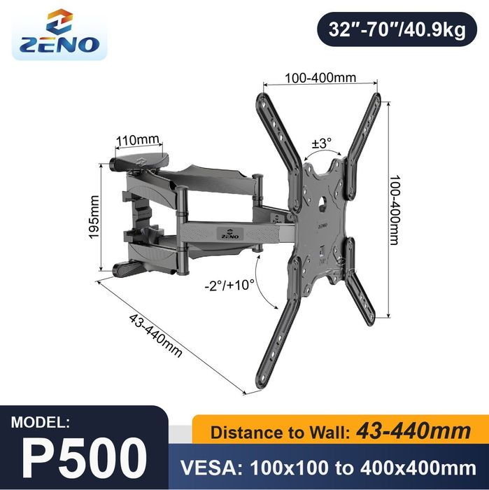 “Televizor uchun kranshteyn  32–75 dyum, kuchli va sifatli”