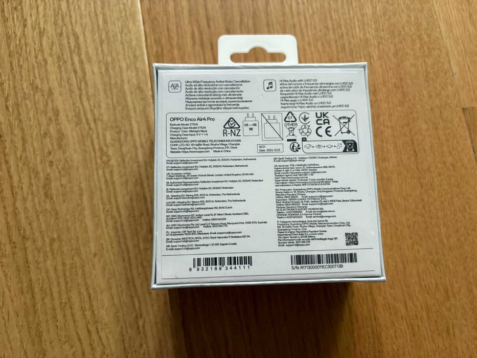 Casti OPPO Enco Air4 Pro, Negru