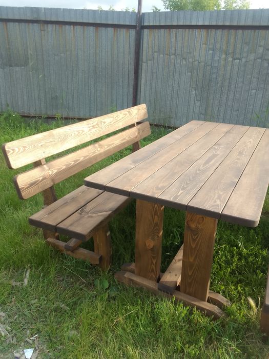 Садовая мебель из массива