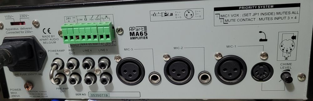 Amplificator Mixer Audio Apart MA65