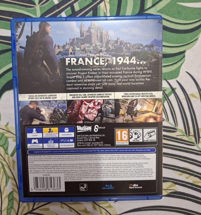 Sniper Elite 5 PS4/PS5