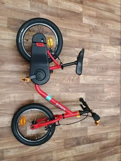 Bicicletă 2 în 1 Discover 500 14" roșu copii - (SecondHand) Decathlon