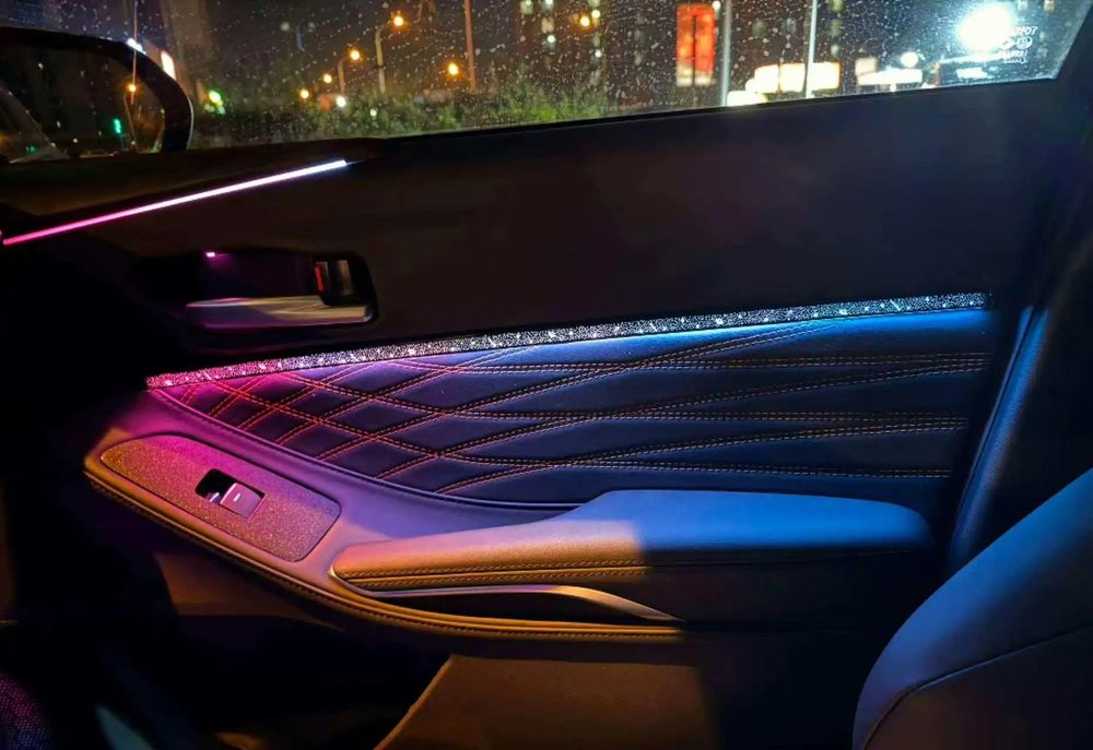 Kit Trimuri Universale cu  Lumini Ambientale Auto Premium  18 Piese - Control Bluetooth din Aplicatie