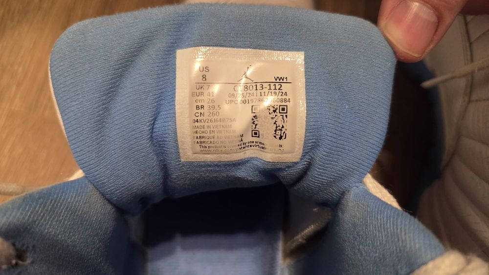 Air Jordan 12 Retro White and University Blue