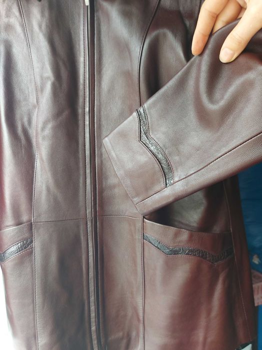 Jacheta/haina din piele pentru dama eleganta