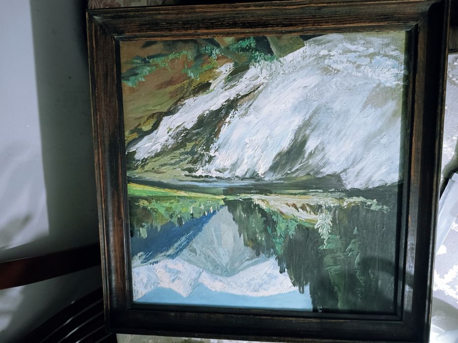 Продам картину маслом "Водопад" (1996год)