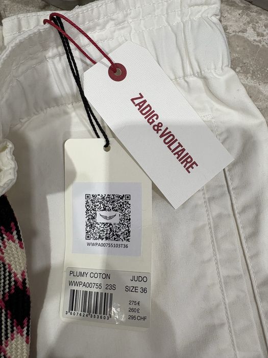 Бял панталон zadig&voltaire