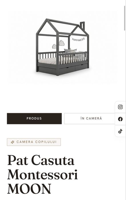 Pat tip casuta copil