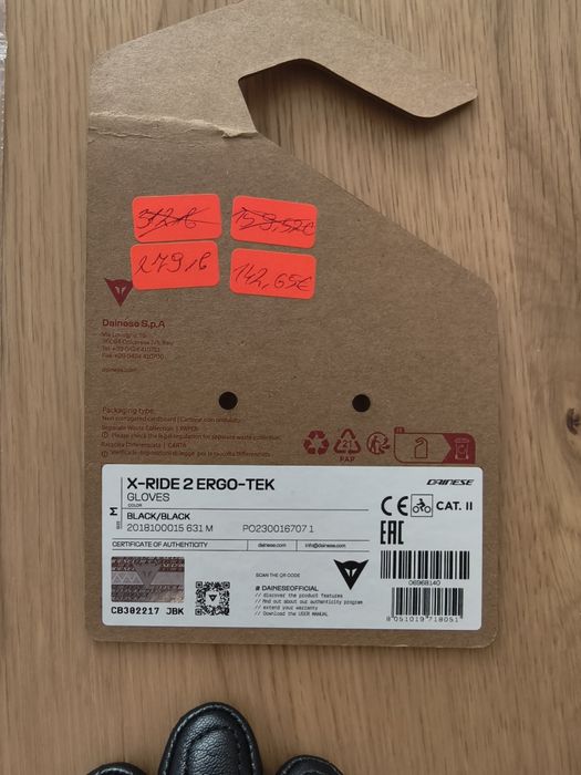 Ръкавици Dainese x-ride 2 ergo-tek размер М