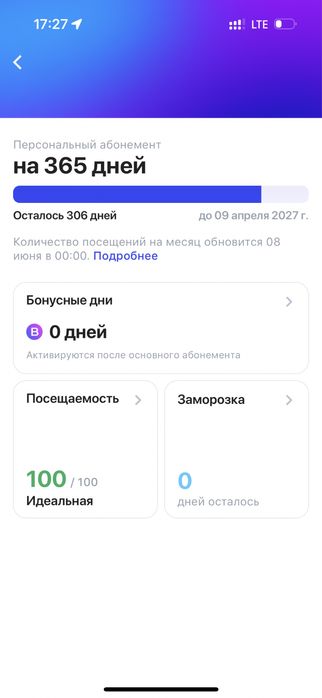 Продам свой абонемент 1fit