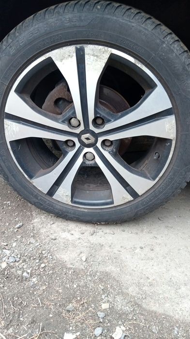Vând set 4 roți complete Renault Scenic – jante aliaj R17, anvelope all-season