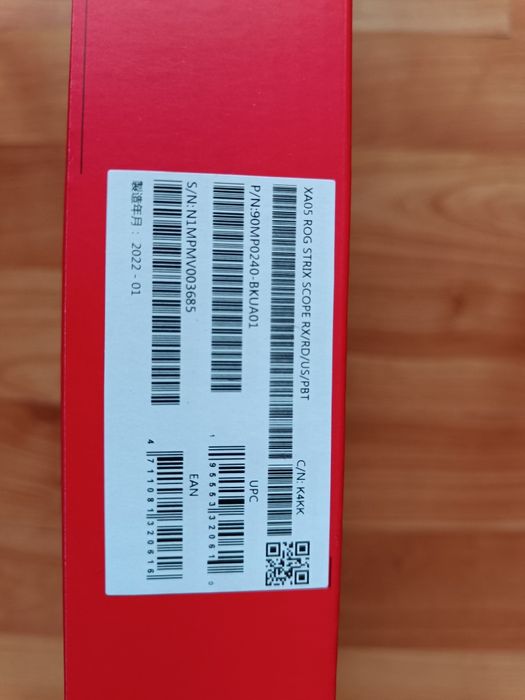 Tastatura ASUS ROG Strix Scope RX Red Noua