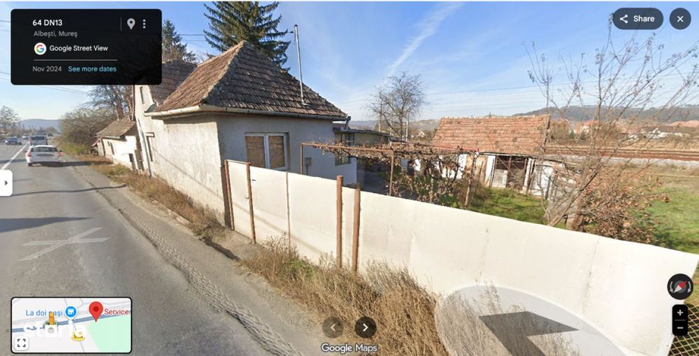 Casă cu teren, intravilan, front E60, Albesti, Sighisoara, Mures