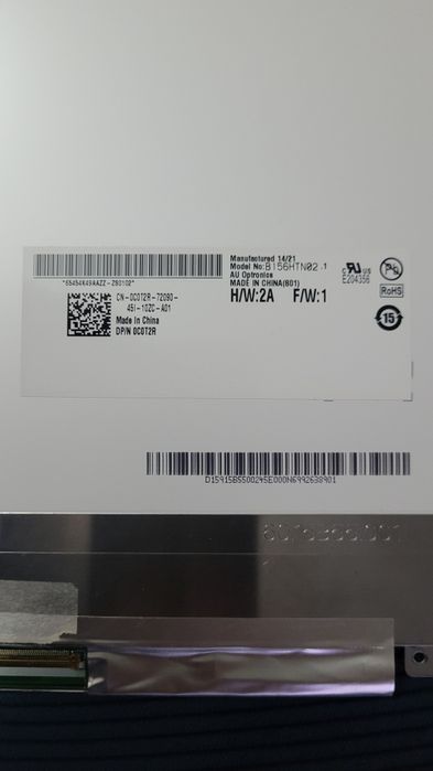 Display Full HD Led Slim 15,6 15.6 B156HTN02.1 40 pini