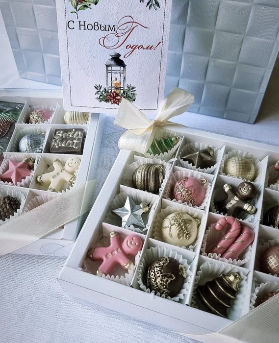 Корпоративные подарки  из бельгийского  шоколада  на новый год