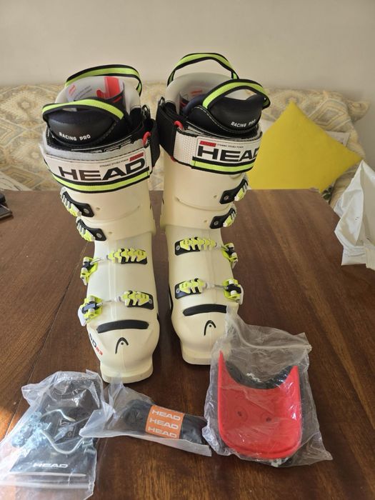 Нови ски обувки Head Raptor B3 RD Boot WHITE, NEON GREEN  Size-260/265cm UNISEX