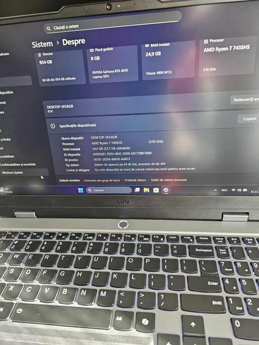 Oferta ‼️ laptop gaming Lenovo loq/ryzen 7 /rtx 4070/24 GB RAM/Gsync