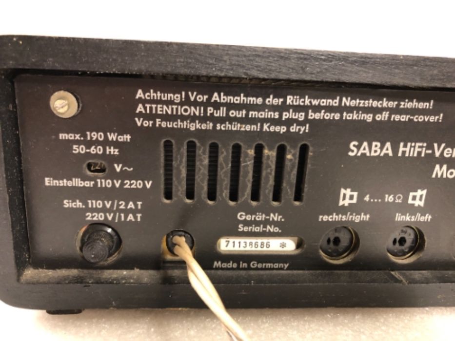 SABA Hifi VS-100 качествен стерео усилвател