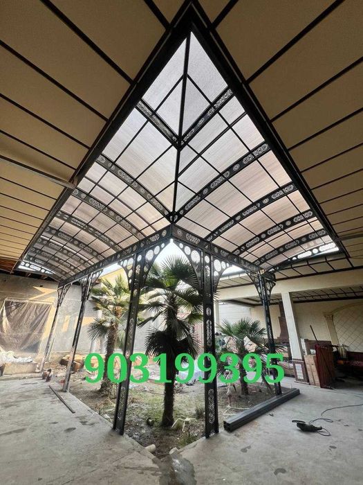 Temir Darvoza, варота , Darvoza, Ковка. Решётки. Навесы