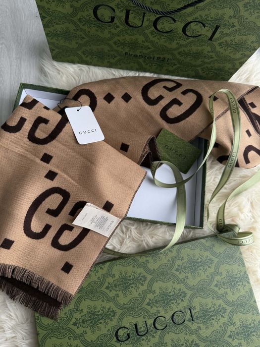 Esarfa Gucci Fringed Wool