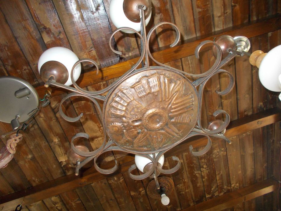 Старинен  Полюлей от соца  - ковано желязо и месинг !